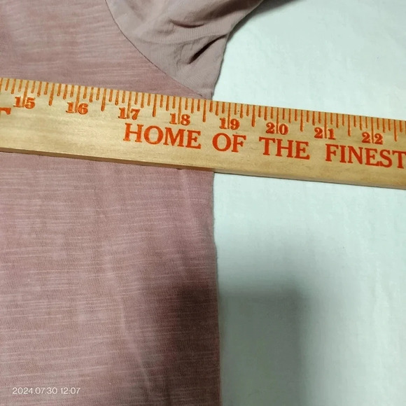 Umgee Sz Small Top Dusty Pink Flutter Ruffle Sleeves Boho Peasant Lightweight - Picture 8 of 10